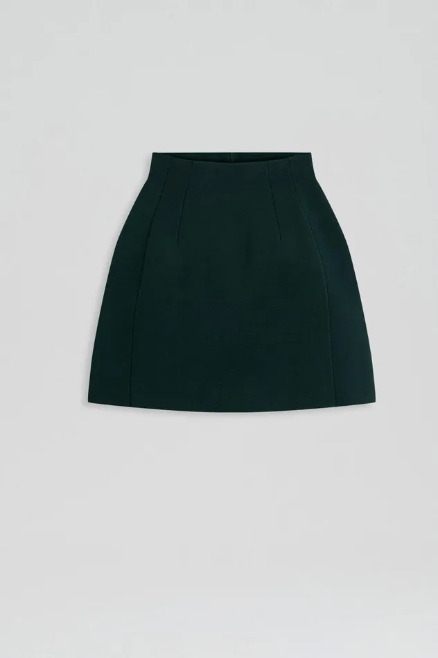 Women Scanlan Theodore Skirts CREPE KNIT PEPLUM SKIRT Darkgreen Women Scanlan Theodore Skirts CREPE KNIT PEPLUM SKIRT Darkgreen