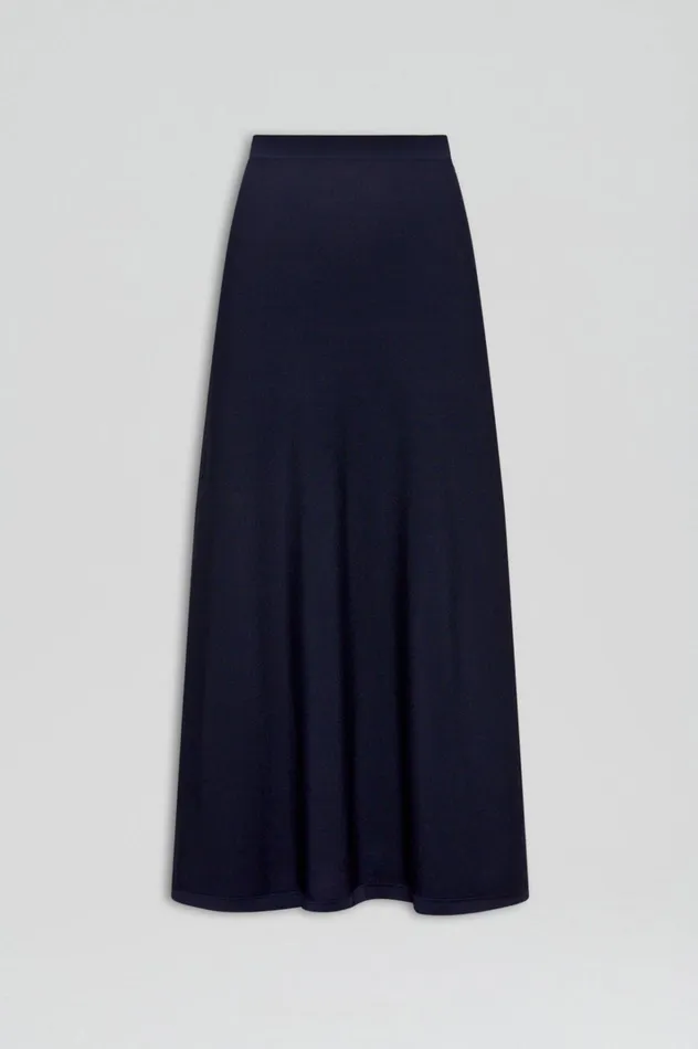 Women Scanlan Theodore Skirts CREPE KNIT SOFT SKIRT Navy Women Scanlan Theodore Skirts CREPE KNIT SOFT SKIRT Navy