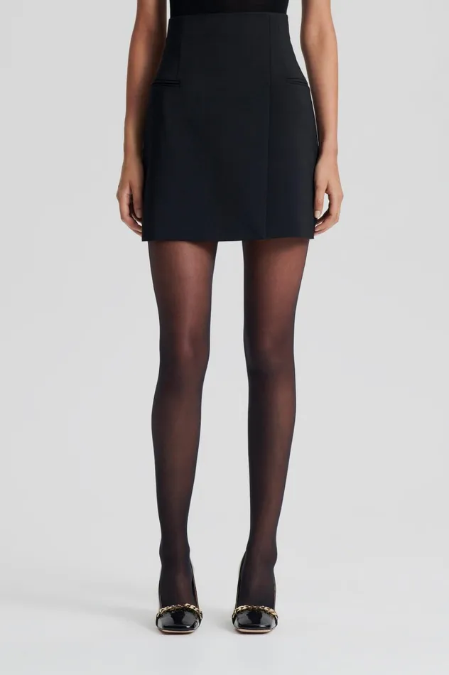 Women Scanlan Theodore Skirts TAILORED WRAP SKIRT Black Women Scanlan Theodore Skirts TAILORED WRAP SKIRT Black