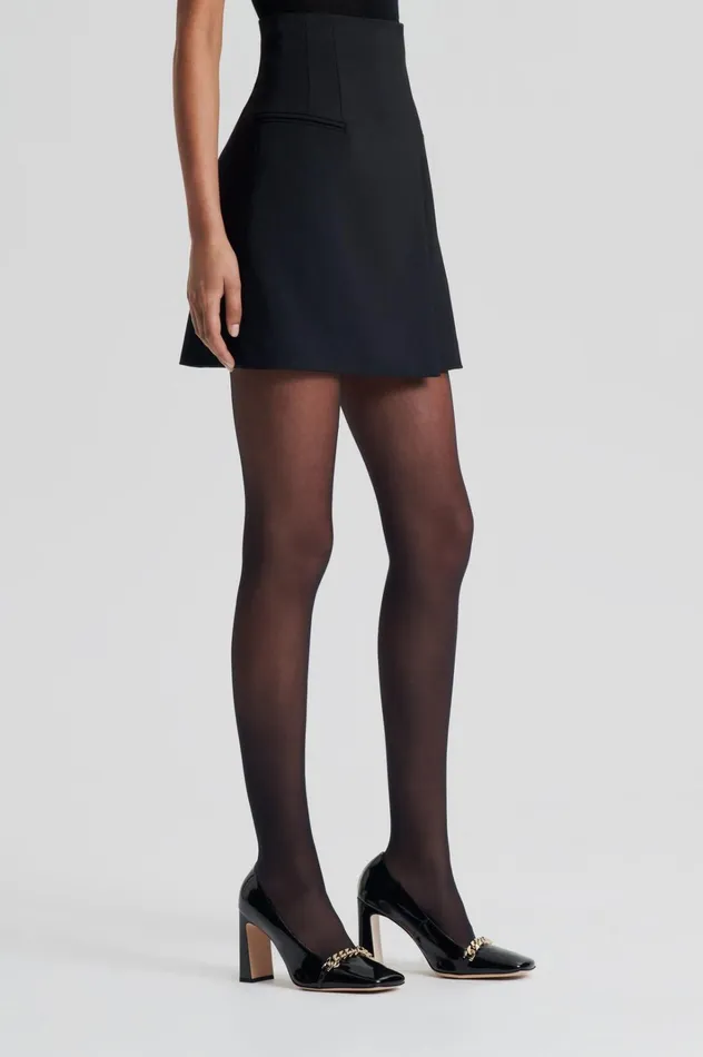 Women Scanlan Theodore Skirts TAILORED WRAP SKIRT Black Women Scanlan Theodore Skirts TAILORED WRAP SKIRT Black