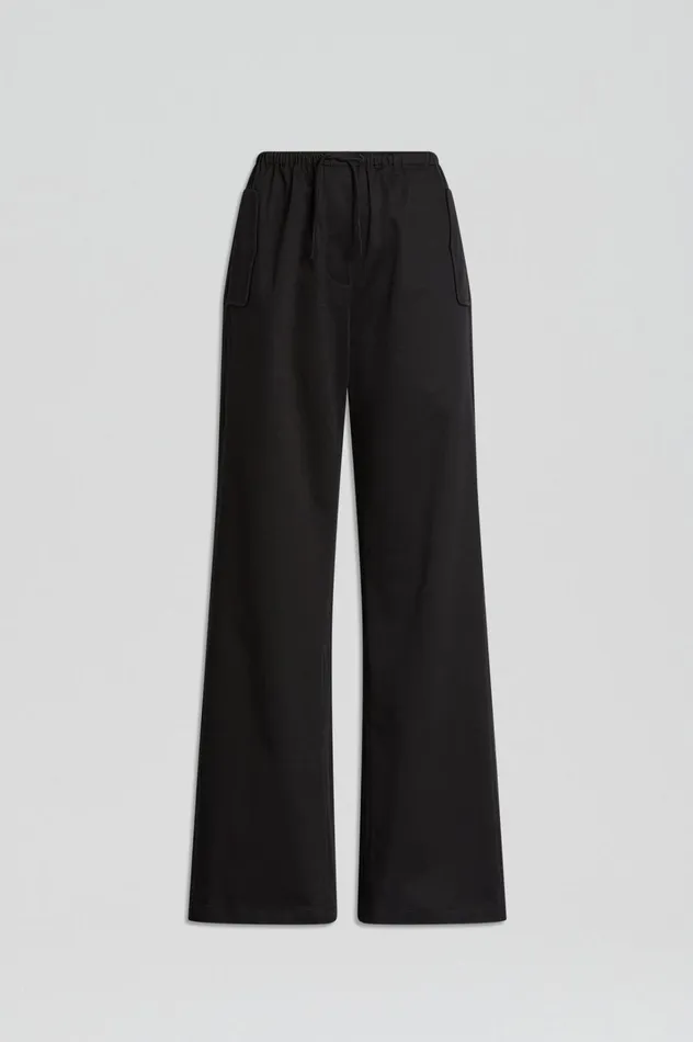 Women Scanlan Theodore Trousers POCKET CARGO Black Women Scanlan Theodore Trousers POCKET CARGO Black