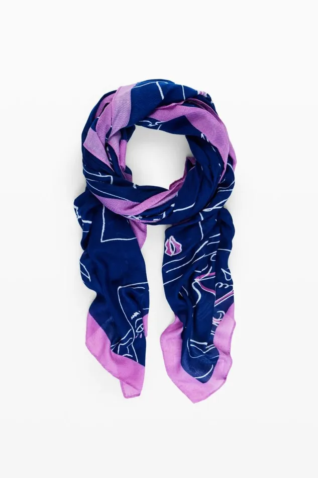 Women Scarves And Scarf Desigual Face Scarf