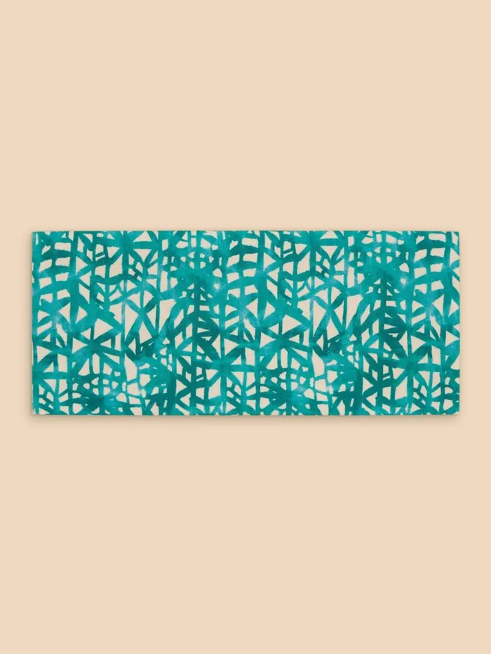 Women SCARVES White Stuff Versatile Cotton Jersey Roll Blue Print Women SCARVES White Stuff Versatile Cotton Jersey Roll Blue Print