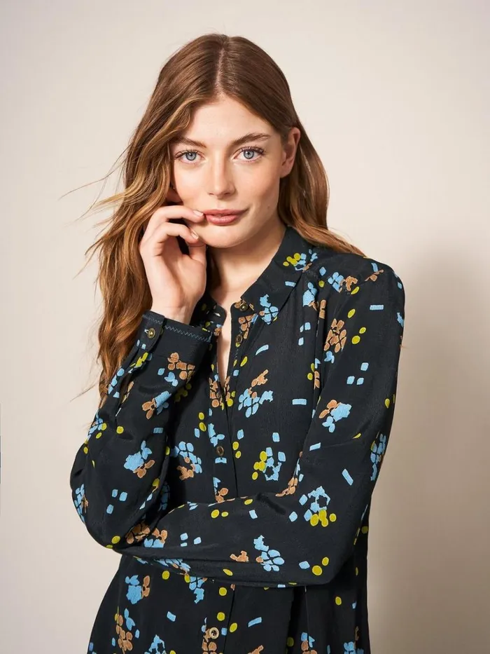 Women SHIRTS and BLOUSES White Stuff Danika Tunic Black Multi