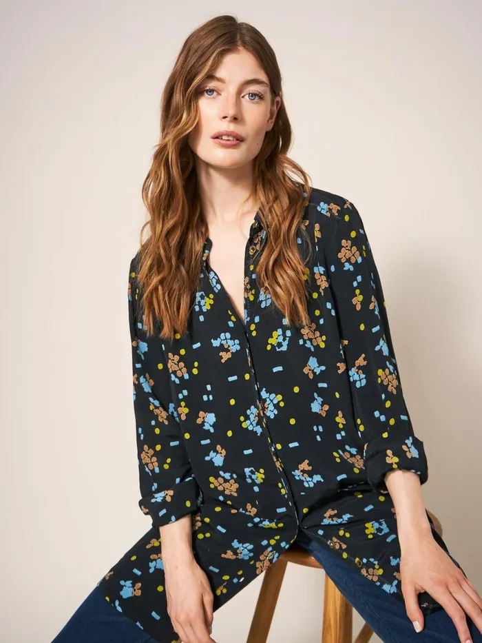 Women SHIRTS and BLOUSES White Stuff Danika Tunic Black Multi Women SHIRTS and BLOUSES White Stuff Danika Tunic Black Multi