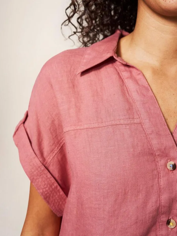 Women SHIRTS and BLOUSES White Stuff Elsie Linen Tunic Mid Plum Women SHIRTS and BLOUSES White Stuff Elsie Linen Tunic Mid Plum