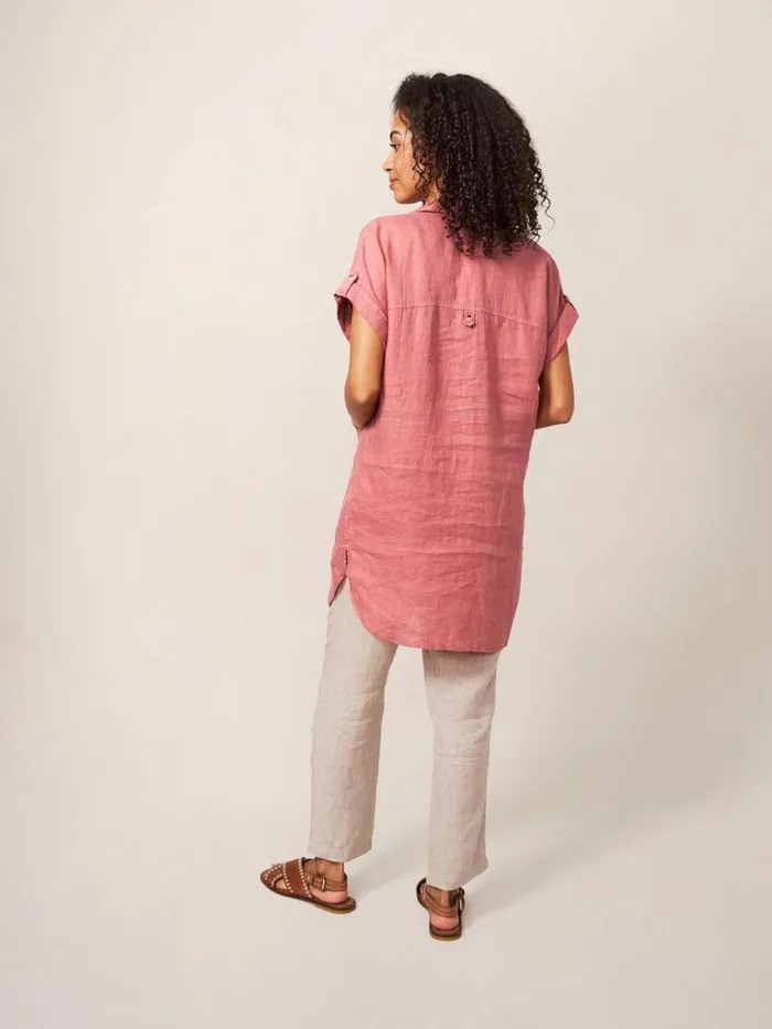Women SHIRTS and BLOUSES White Stuff Elsie Linen Tunic Mid Plum Women SHIRTS and BLOUSES White Stuff Elsie Linen Tunic Mid Plum