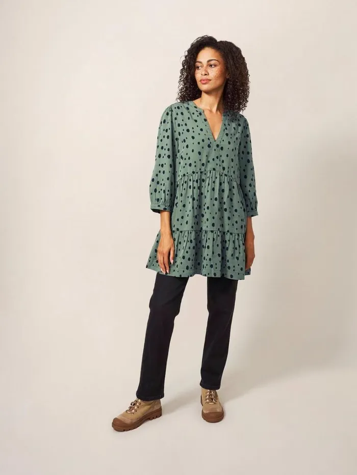 Women SHIRTS and BLOUSES White Stuff Maisie Tunic Green Multi
