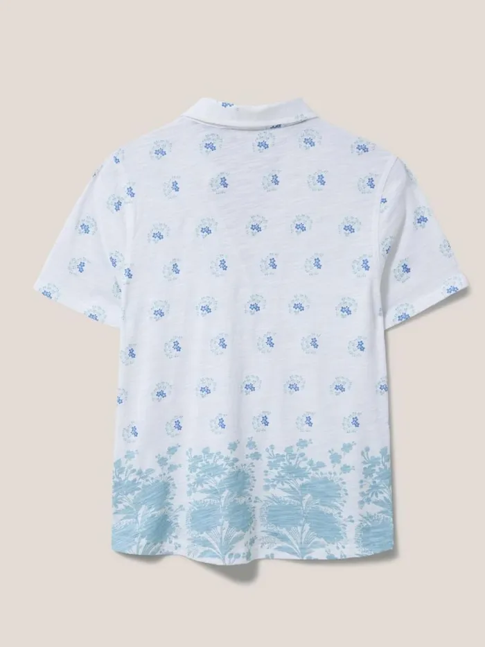 Women SHIRTS and BLOUSES White Stuff Penny Pocket Slim Fit Cotton Jersey Shirt White Print Women SHIRTS and BLOUSES White Stuff Penny Pocket Slim Fit Cotton Jersey Shirt White Print