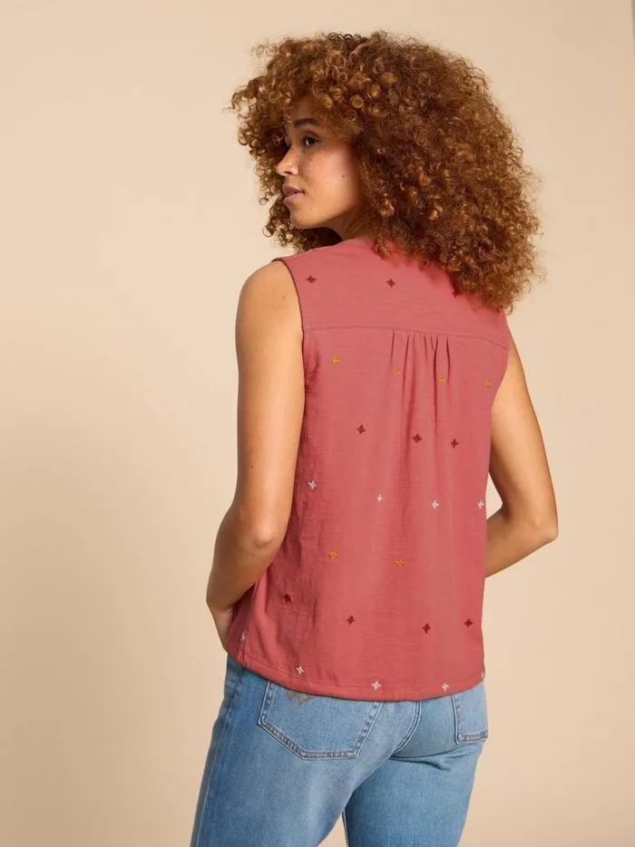 Women SHIRTS and BLOUSES White Stuff TULIP JERSEY SLEEVELESS SHIRT Pink Multi Women SHIRTS and BLOUSES White Stuff TULIP JERSEY SLEEVELESS SHIRT Pink Multi