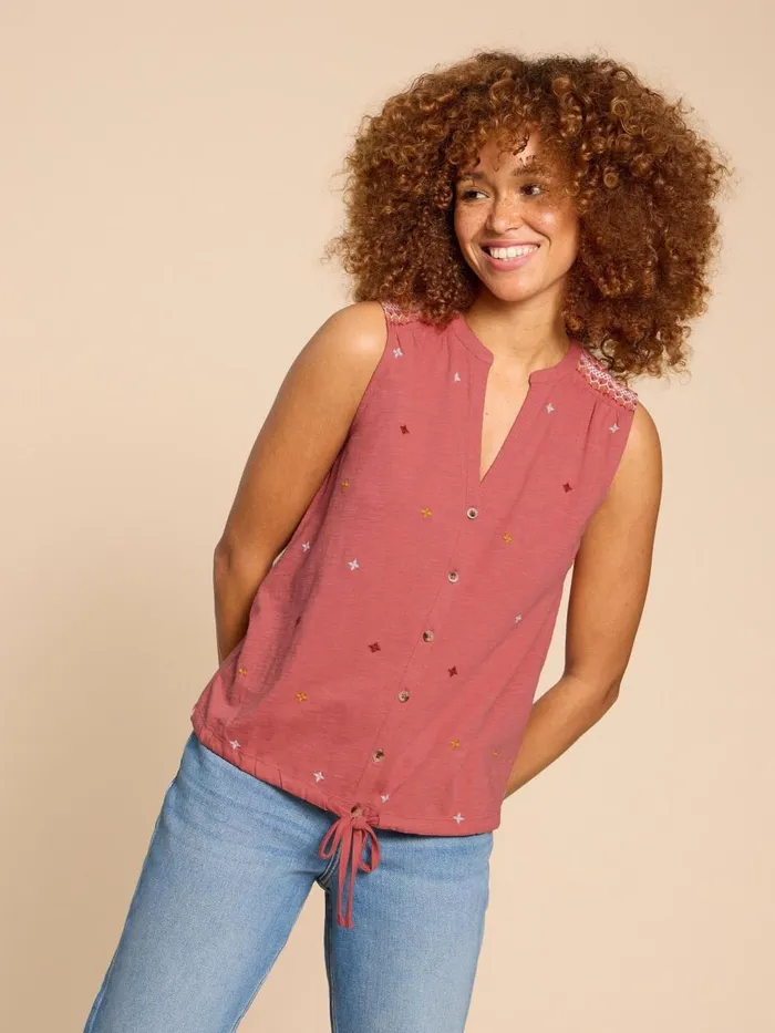 Women SHIRTS and BLOUSES White Stuff TULIP JERSEY SLEEVELESS SHIRT Pink Multi Women SHIRTS and BLOUSES White Stuff TULIP JERSEY SLEEVELESS SHIRT Pink Multi