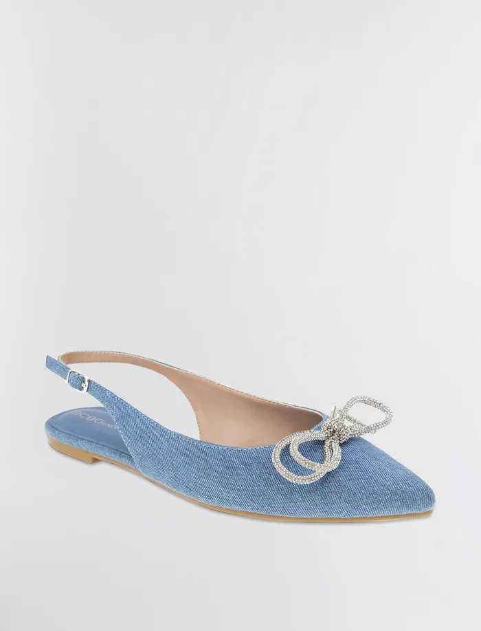 Women Shoes BCBG Denim Kristin Flat Denim