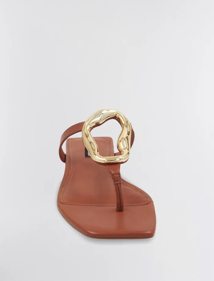 Women Shoes BCBG Kima Flat Sandal Cognac