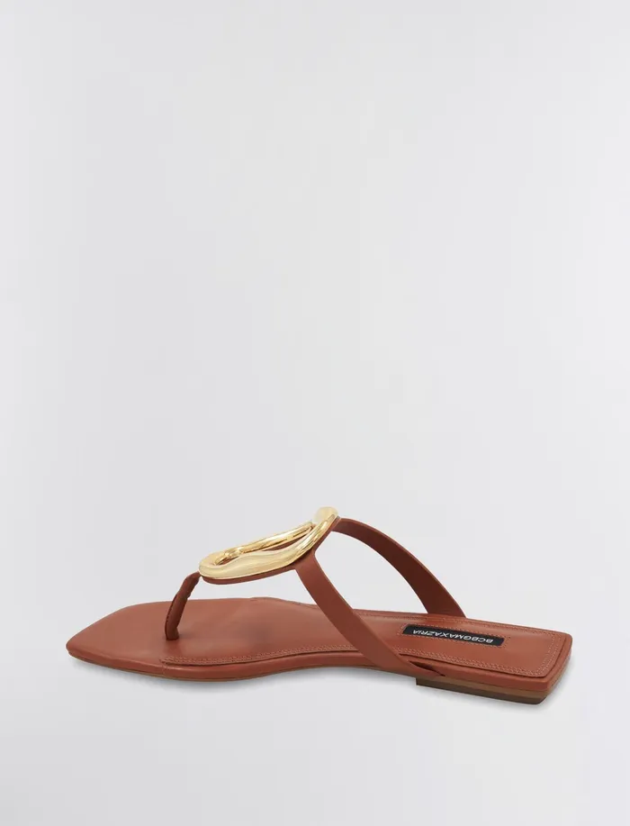 Women Shoes BCBG Kima Flat Sandal Cognac