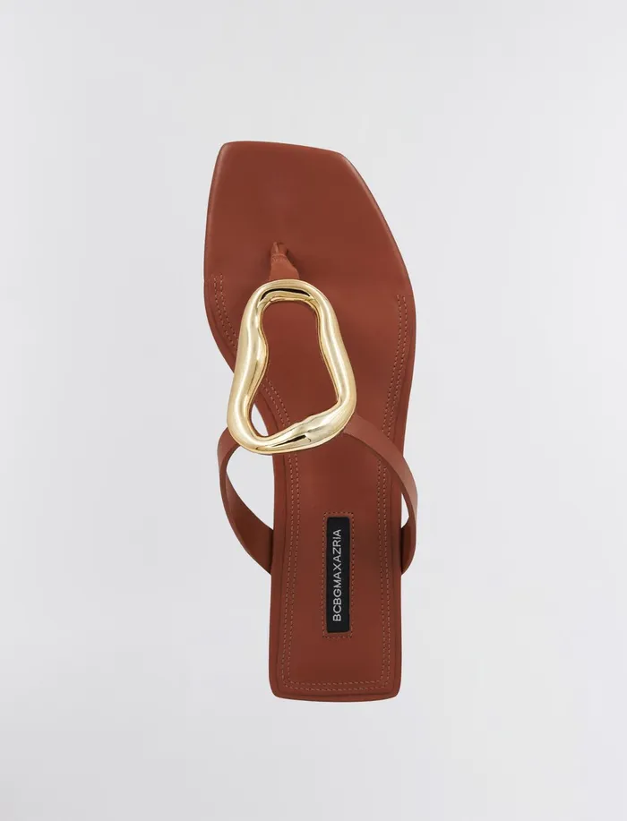 Women Shoes BCBG Kima Flat Sandal Cognac