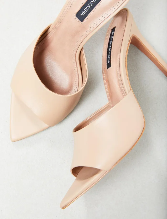 Women Shoes BCBG Nude Dana Slide Heel Nude Women Shoes BCBG Nude Dana Slide Heel Nude