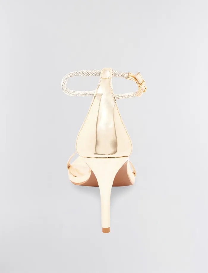 Women Shoes BCBG Trinnia Sandal Heel Platinum