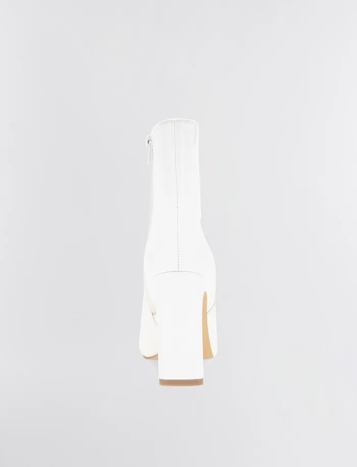 Women Shoes BCBG White Kalia Bootie Cloud Dancer