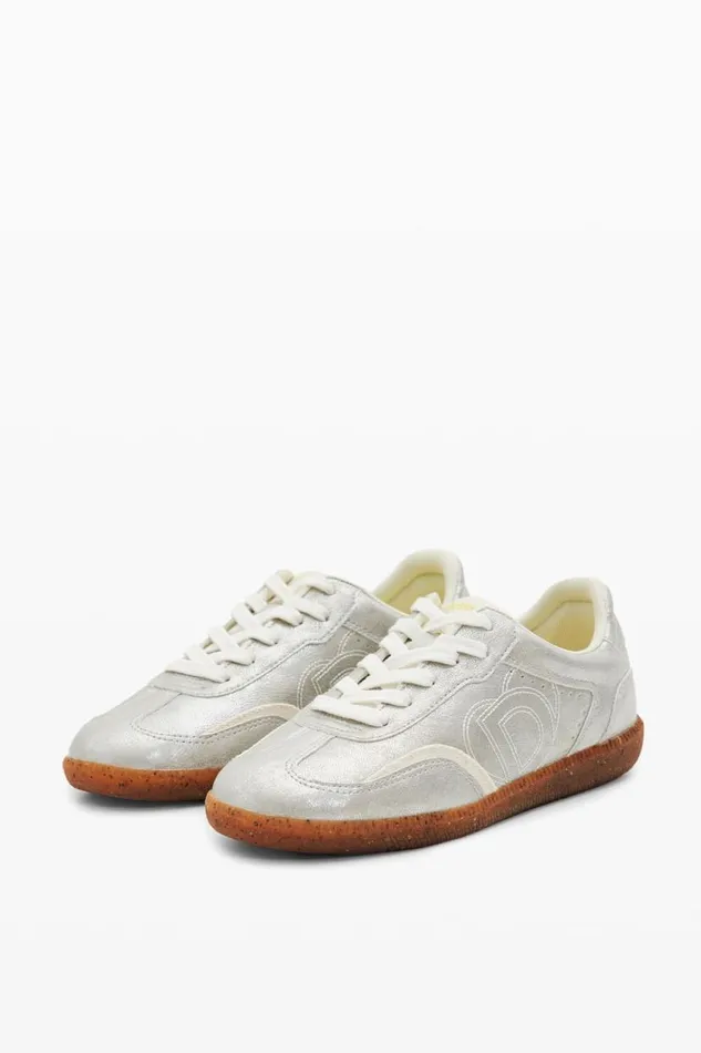 Women Shoes Desigual Retro Metallic Sneakers