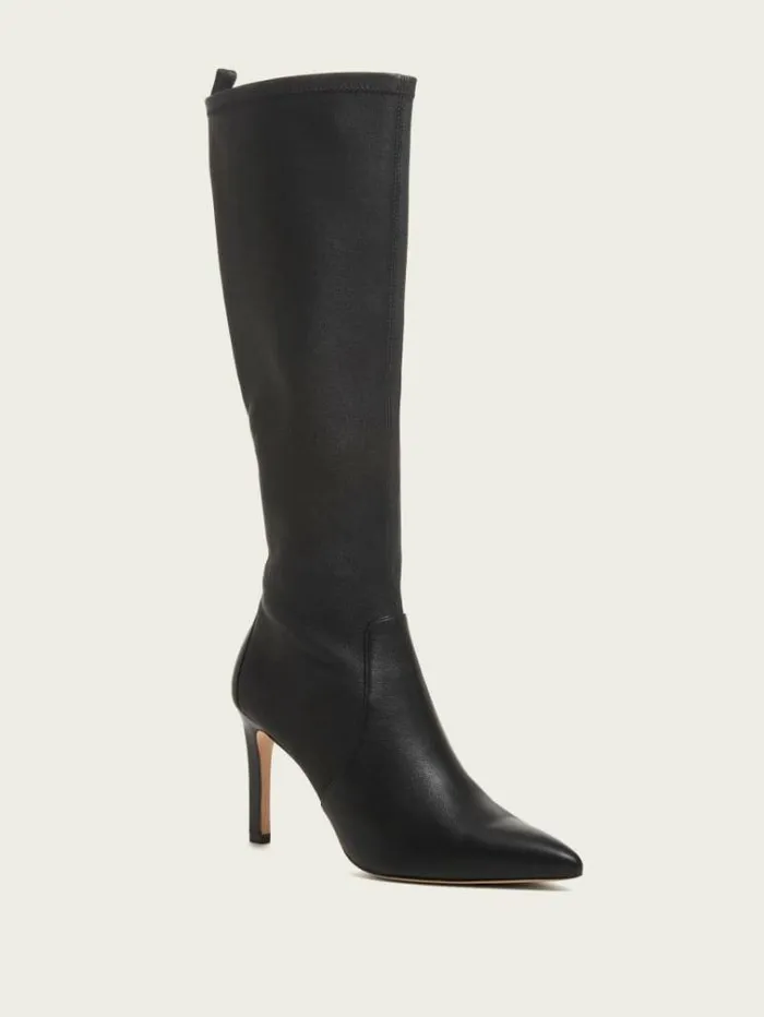 Women Shoes Marciano Campbell Tall Boots Black Snakeskin