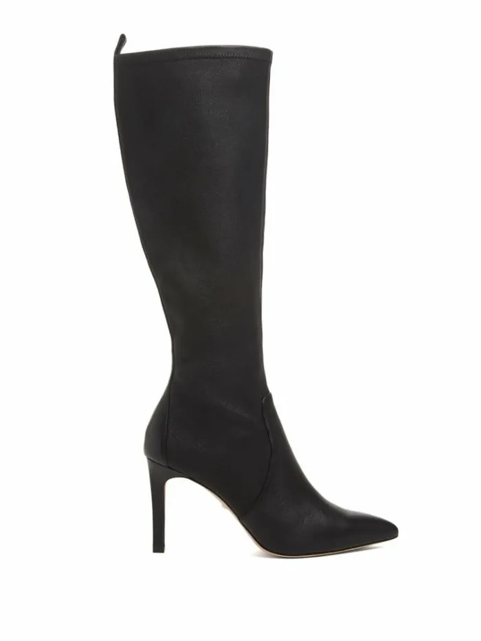 Women Shoes Marciano Campbell Tall Boots Black Snakeskin Women Shoes Marciano Campbell Tall Boots Black Snakeskin