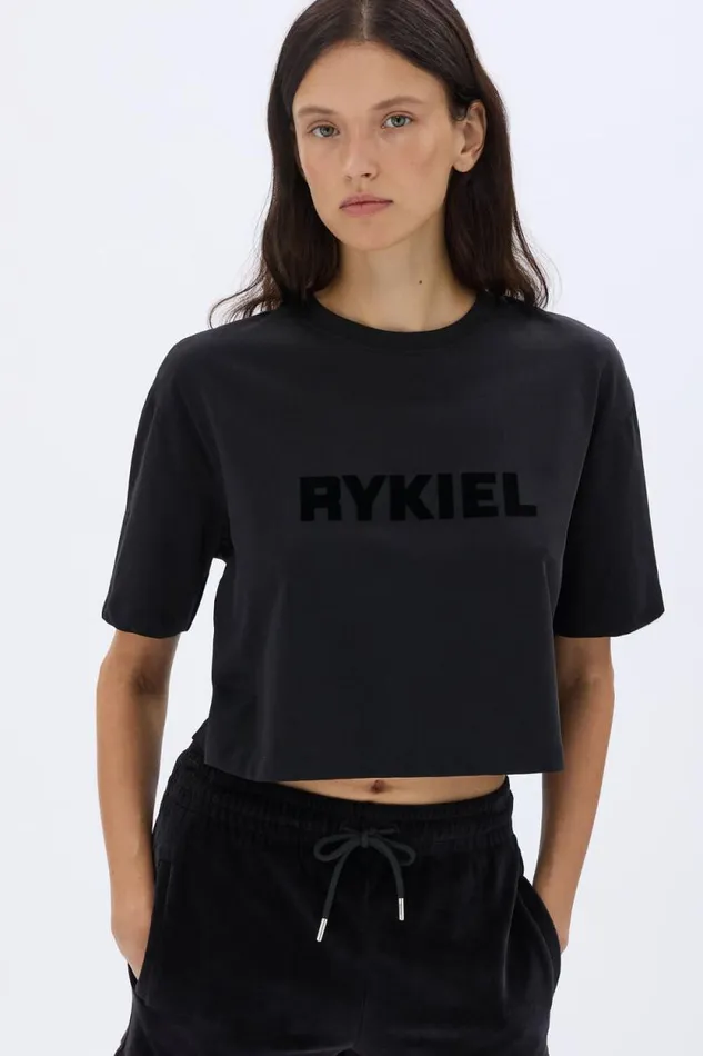 Women Shortsleeved Crewneck Tshirt Black Black Sonia Rykiel TShirts
