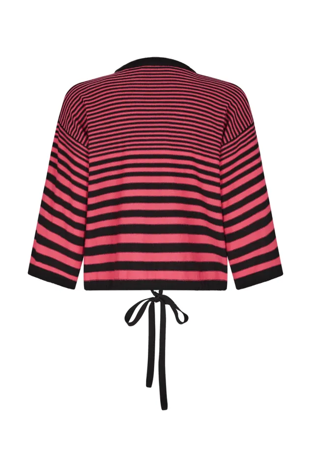 Women Shortsleeved Striped Sweater Striped Blackpink Multi Sonia Rykiel Sweaters