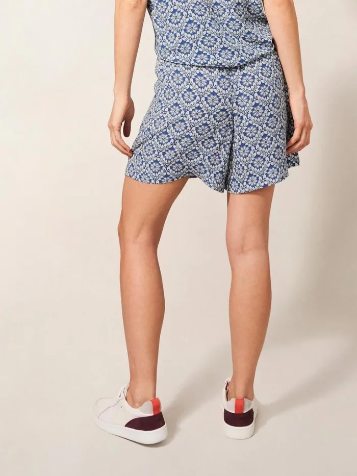 Women SHORTS White Stuff Matilda Crinkle Shorts Blue Multi Women SHORTS White Stuff Matilda Crinkle Shorts Blue Multi