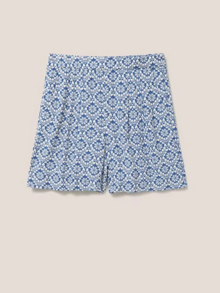 Women SHORTS White Stuff Matilda Crinkle Shorts Blue Multi Women SHORTS White Stuff Matilda Crinkle Shorts Blue Multi
