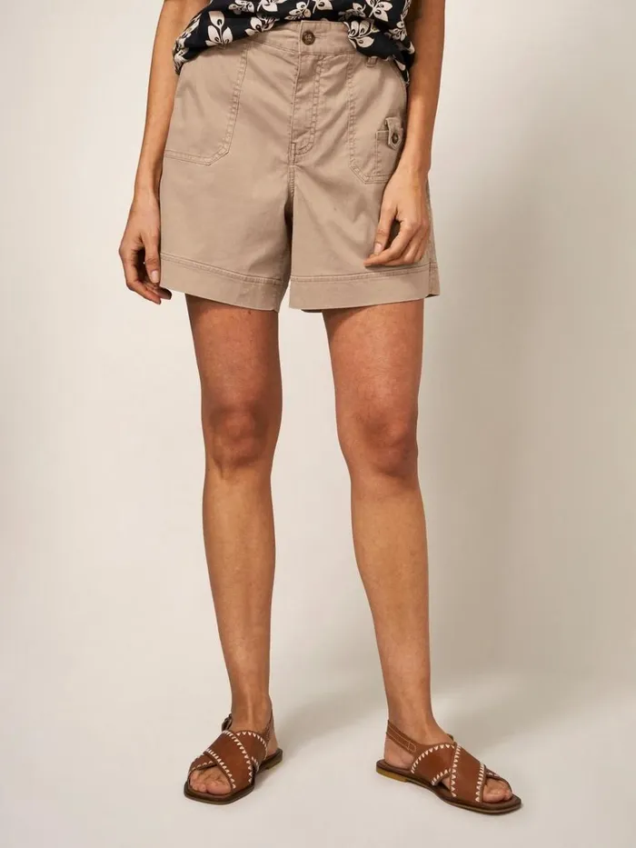 Women SHORTS White Stuff Mollie Combat Shorts Dark Natural