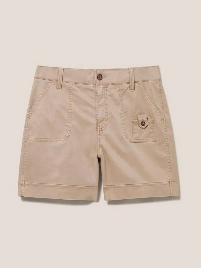 Women SHORTS White Stuff Mollie Combat Shorts Dark Natural Women SHORTS White Stuff Mollie Combat Shorts Dark Natural