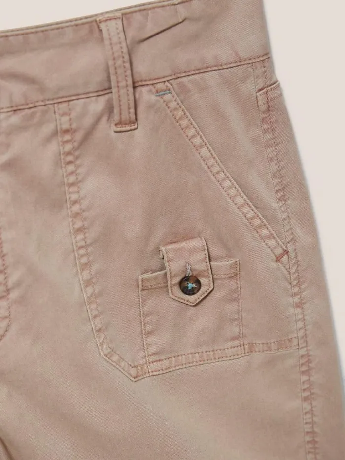 Women SHORTS White Stuff Mollie Combat Shorts Dark Natural Women SHORTS White Stuff Mollie Combat Shorts Dark Natural