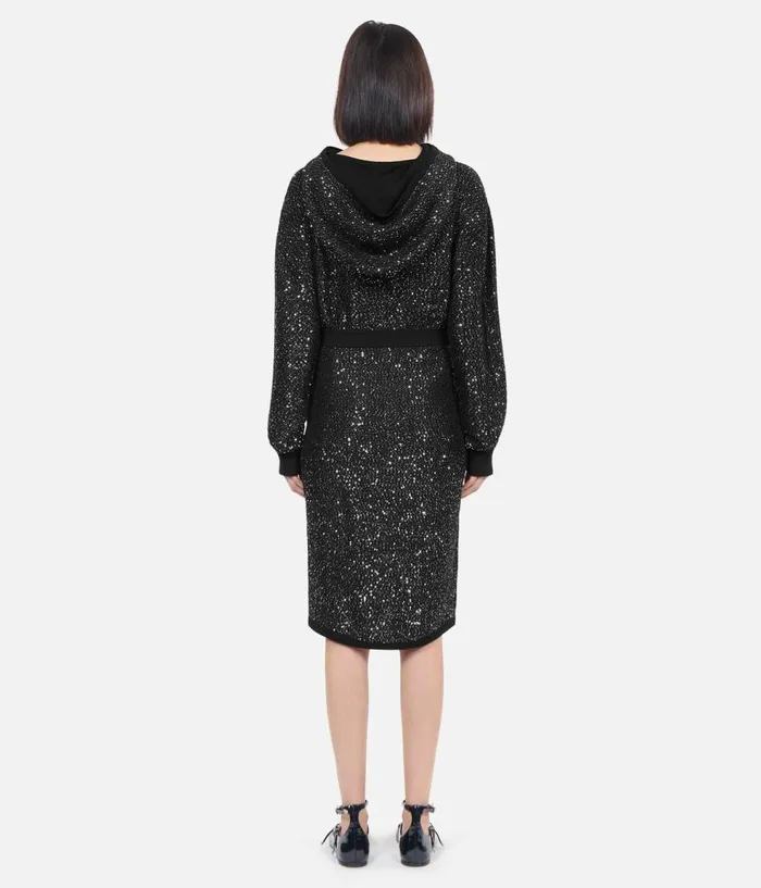 Women Skirts and Shorts THE KOOPLES Black Midlength Sequin Skirt Women Skirts and Shorts THE KOOPLES Black Midlength Sequin Skirt