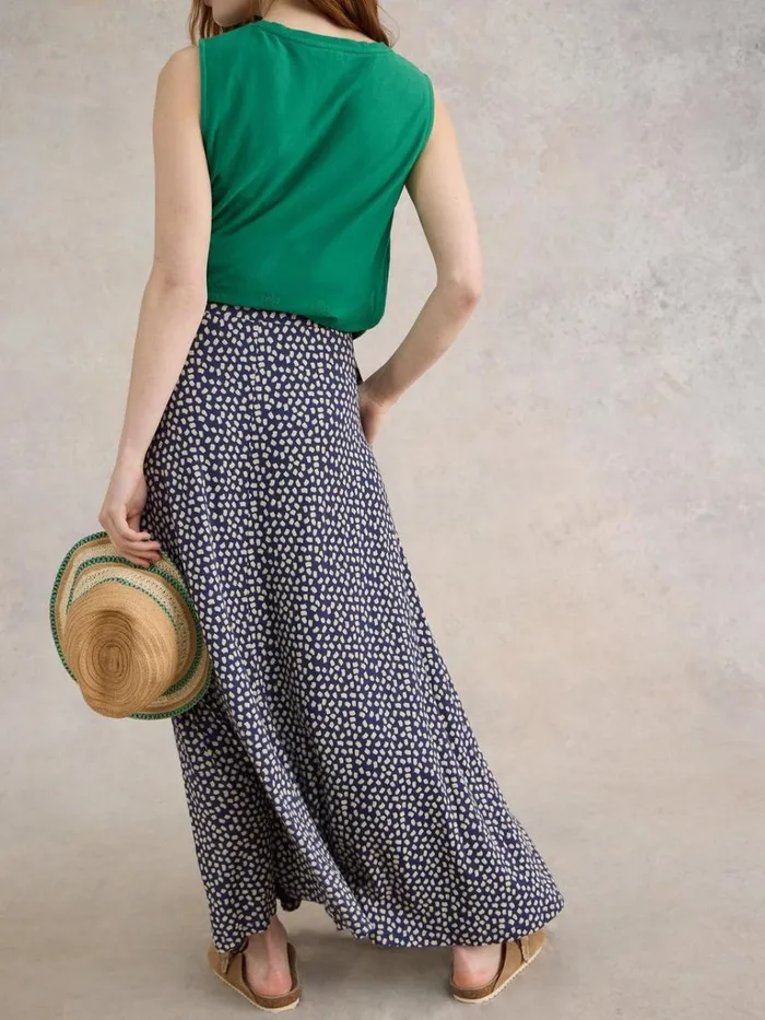 Women SKIRTS White Stuff Jada Eco Vero Skirt Blue Print Women SKIRTS White Stuff Jada Eco Vero Skirt Blue Print