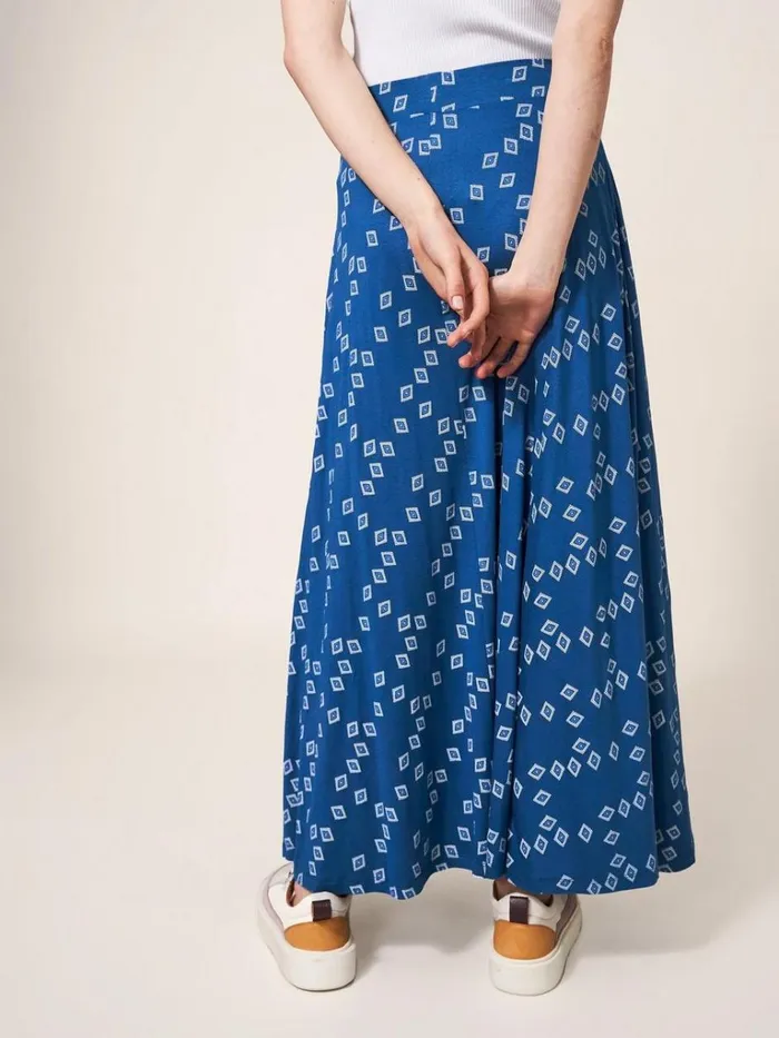 Women SKIRTS White Stuff Jada Jersey Maxi Skirt Navy Multi Women SKIRTS White Stuff Jada Jersey Maxi Skirt Navy Multi