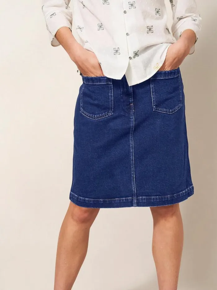 Women SKIRTS White Stuff Melody Denim Skirt Dk Denim Women SKIRTS White Stuff Melody Denim Skirt Dk Denim