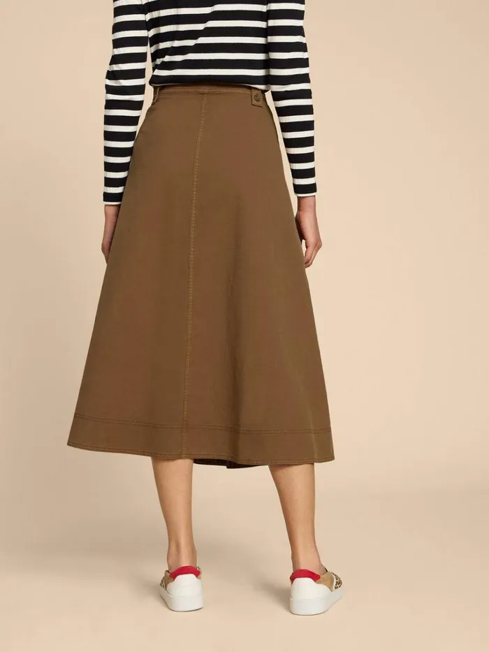 Women SKIRTS White Stuff Tara Chino Skirt Mid Tan Women SKIRTS White Stuff Tara Chino Skirt Mid Tan
