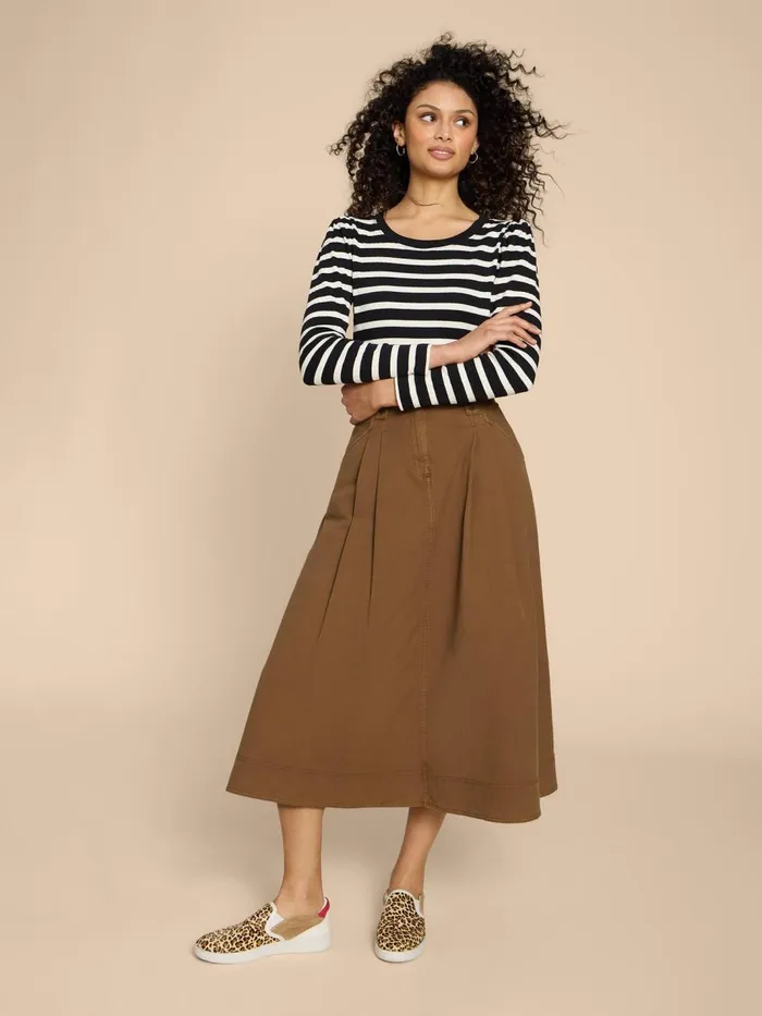 Women SKIRTS White Stuff Tara Chino Skirt Mid Tan Women SKIRTS White Stuff Tara Chino Skirt Mid Tan