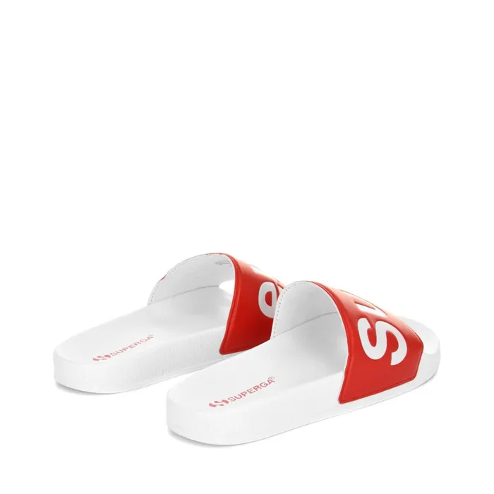 Women Slippers Unisex 1908 SLIDES POLYSOFT SLIDE WHITERED Superga Slippers