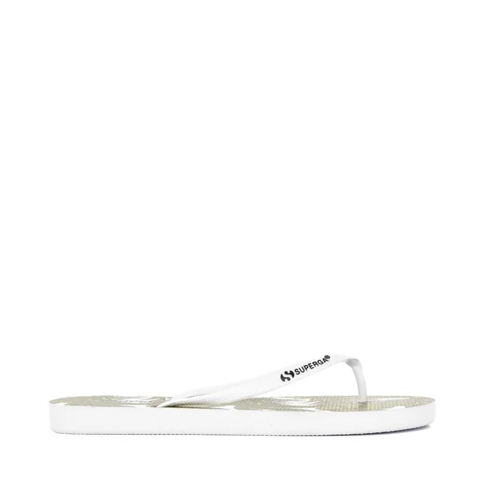 Women Slippers Woman 4121FANRBRW FlipFlop PALMSWHITE Superga Flip Flops