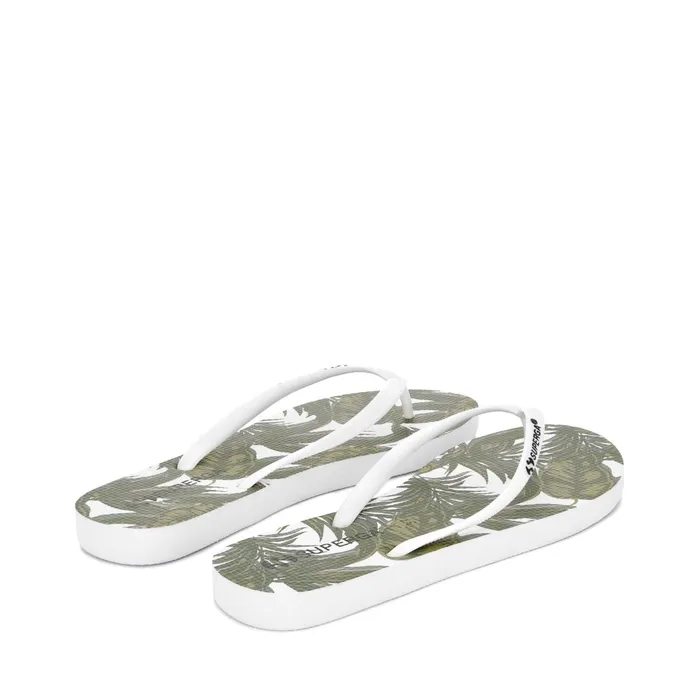 Women Slippers Woman 4121FANRBRW FlipFlop PALMSWHITE Superga Flip Flops
