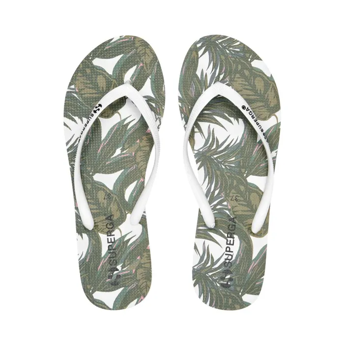 Women Slippers Woman 4121FANRBRW FlipFlop PALMSWHITE Superga Flip Flops