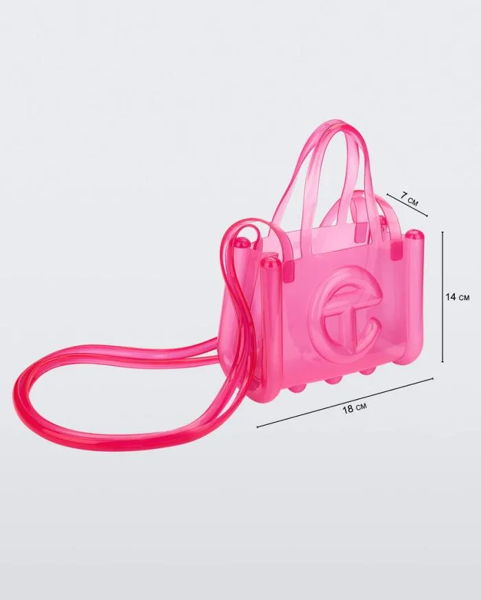 Women Small Jelly Shopper Pink Melissa Handbags
