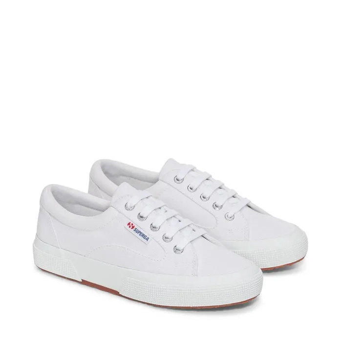 Women Sneakers Unisex 2750 BLOCKS Low Cut WHITE Superga Low Cut