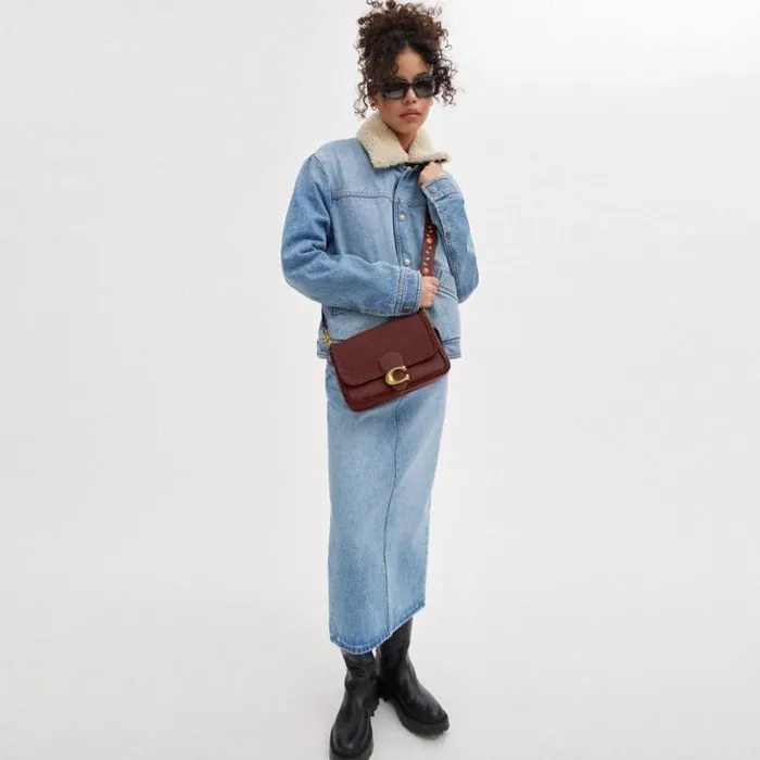 Women Soft Tabby Shoulder Bag With Braid Brasswine Coach Shoulder Bags and Hobos Women Soft Tabby Shoulder Bag With Braid Brasswine Coach Shoulder Bags and Hobos