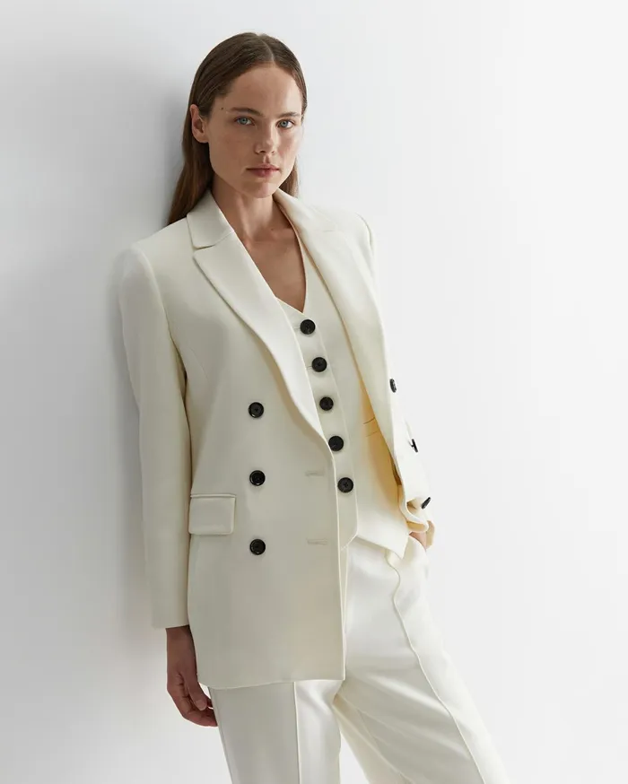Women Sportscraft Jackets and Vests Frankie Twill Coat Winter White