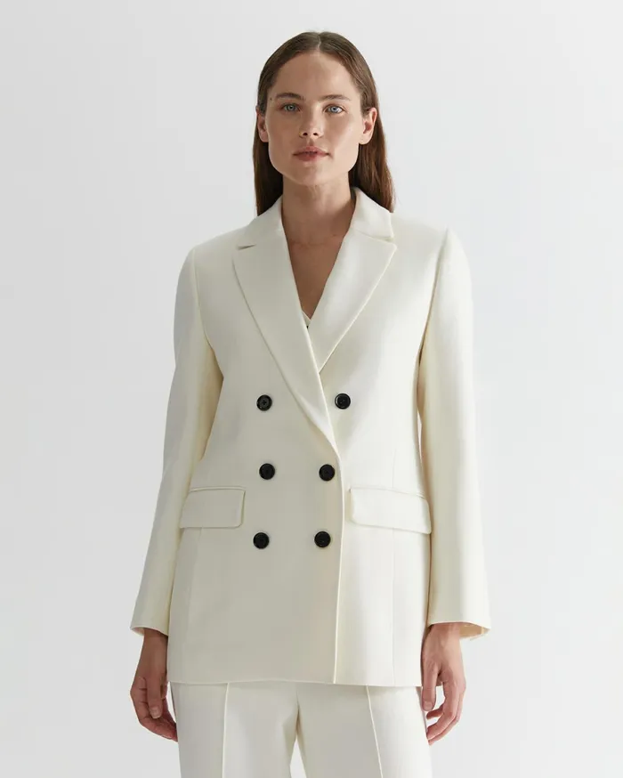 Women Sportscraft Jackets and Vests Frankie Twill Coat Winter White