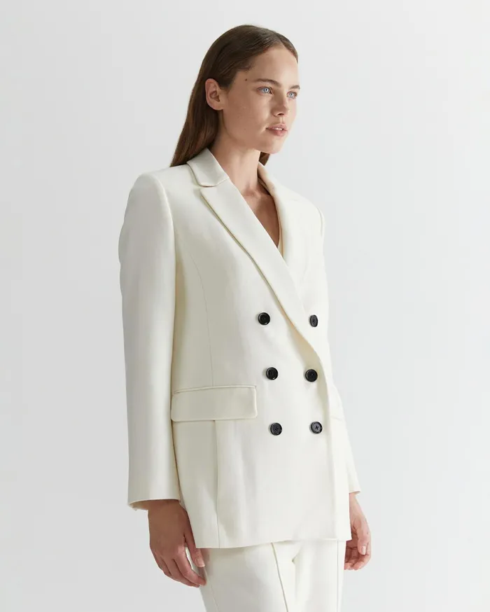 Women Sportscraft Jackets and Vests Frankie Twill Coat Winter White