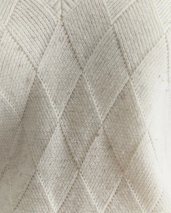 Women Sportscraft Knits and Cardigans Cass Diamond Cable Sweater White