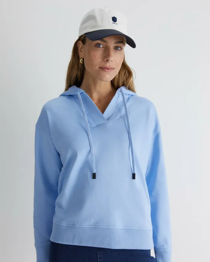 Women Sportscraft Knits and Cardigans SC Hoodie Pale Blue